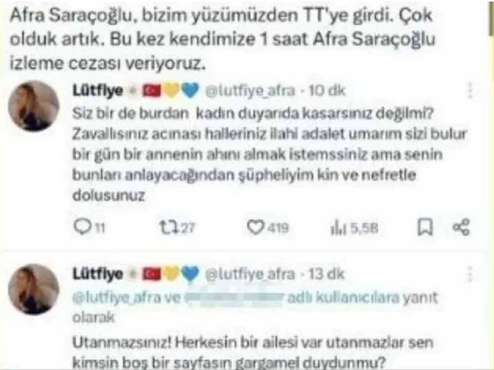 afra saracoglu nun annesi kizi icin yapilan yeteneksiz yorumuna ates puskurdu